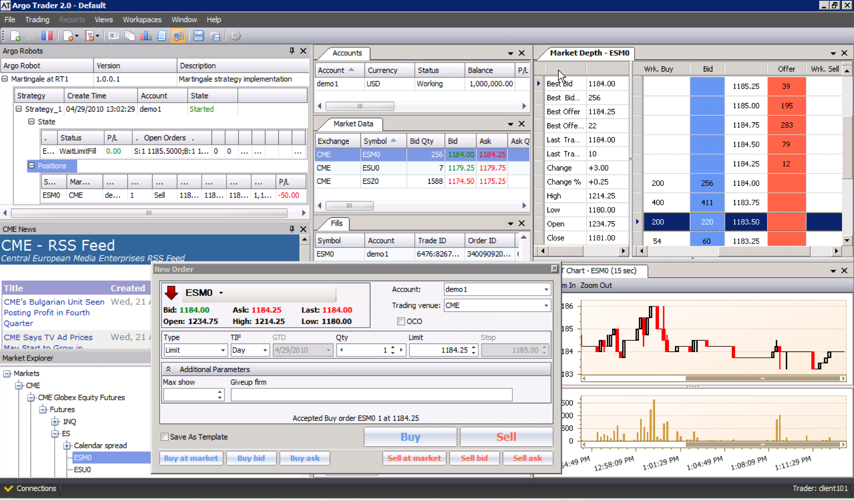 Triple option trading